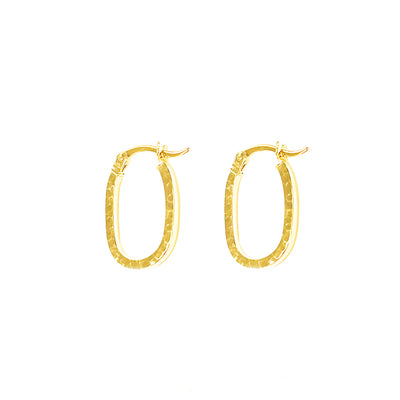 9K Yellow Gold Diamond Cut Hoop Earrings - 1.51.3136 - H&H Jewellery Pty Ltd