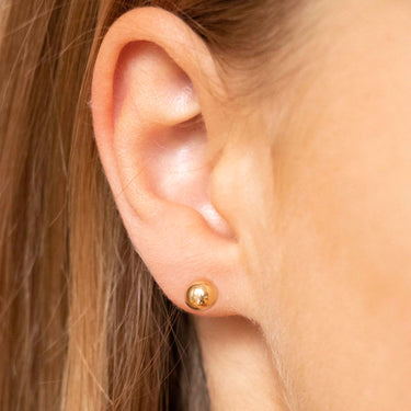 9K Yellow Gold 5mm Ball Stud Earrings - 1.55.0593 - H&H Jewellery Pty Ltd