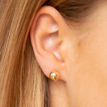 9K Yellow Gold 8mm Ball Stud Earrings - 1.55.0623 - H&H Jewellery Pty Ltd
