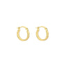 9K Yellow Gold Diamond Cut Hoop Earrings - 1.51.1559 - H&H Jewellery Pty Ltd