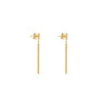 9K Yellow Gold Round Bar Drop Earrings - 1.56.3939 - H&H Jewellery Pty Ltd
