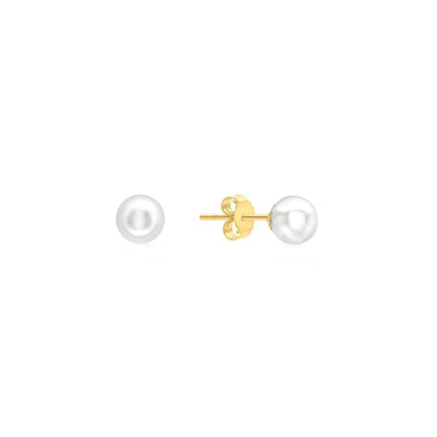 9K Yellow Gold Fresh Water Pearl Stud Earrings | Pearl Jewellery Australia | Pearl Jewellery Melbourne | Pearl Stud Earrings Australia | H&H Jewellery