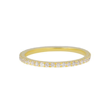 18K Yellow Gold Tdw. 0.40ct Diamond Band Ring - 20729295 - H&H Jewellery Pty Ltd
