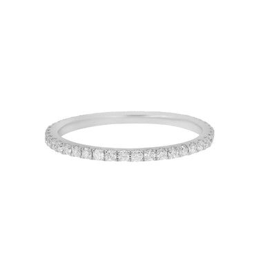 18K White Gold Tdw. 0.40ct Diamond Band Ring - 20729301 - H&H Jewellery Pty Ltd