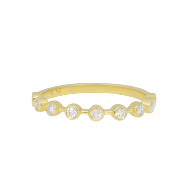18K Yellow Gold Tdw. 0.20ct Diamond Ring - 20729240 - H&H Jewellery Pty Ltd