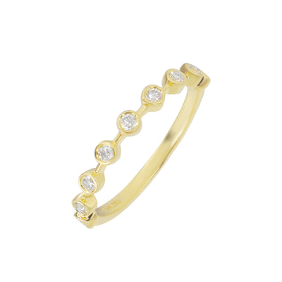 18K Yellow Gold Tdw. 0.20ct Diamond Ring - 20729240 - H&H Jewellery Pty Ltd