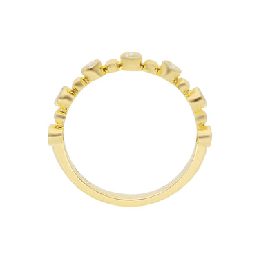 18K Yellow Gold Tdw. 0.25ct Diamond Ring - 20719272 - H&H Jewellery Pty Ltd