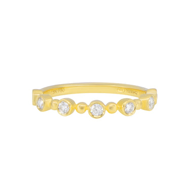 18K Yellow Gold Tdw. 0.25ct Diamond Ring - 20719272 - H&H Jewellery Pty Ltd