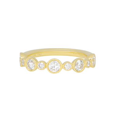 18K Yellow Gold Tdw. 0.80ct Diamond Ring - 20729271 - H&H Jewellery Pty Ltd
