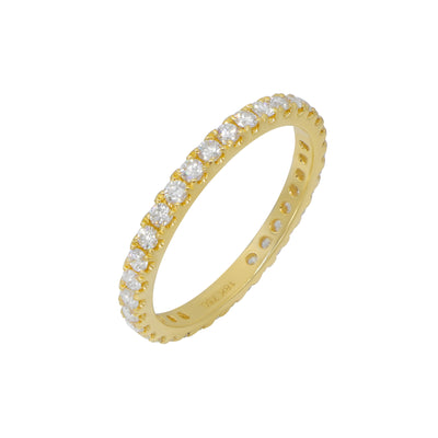 18K Yellow Gold Tdw. 0.65ct Diamond Band Ring - 20729332 - H&H Jewellery Pty Ltd
