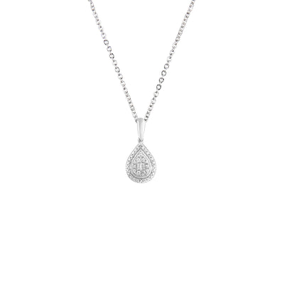 9K White Gold Tdw. 0.10ct Diamond Pendant - 20695996 - H&H Jewellery Pty Ltd