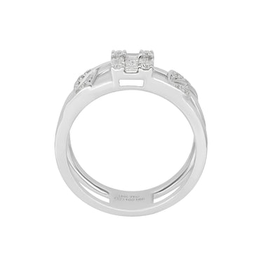 18K White Gold With Diamond Ring | White Gold Jewellery Melbourne | White Gold Jewellery Australia | H&H Jewellery 