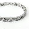 18K White Gold Tdw. 1.56ct Diamond Bangle | Diamond Tennis Bracelet Melbourne | Diamond Tennis Bracelet Australia | H&H Jewellery