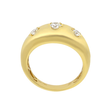 18K Yellow Gold Tdw. 0.37ct Diamond Ring - 20729424 - H&H Jewellery Pty Ltd