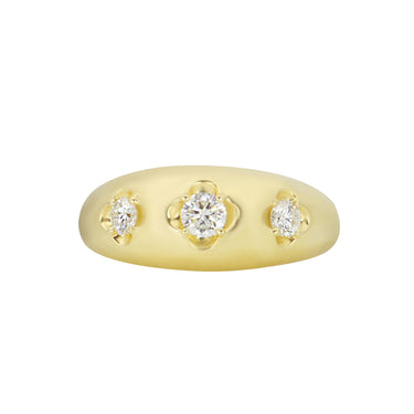 18K Yellow Gold Tdw. 0.37ct Diamond Ring - 20729424 - H&H Jewellery Pty Ltd