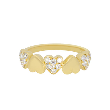 18K Yellow Gold Tdw. 0.34ct Diamond Ring - 20729684 - H&H Jewellery Pty Ltd