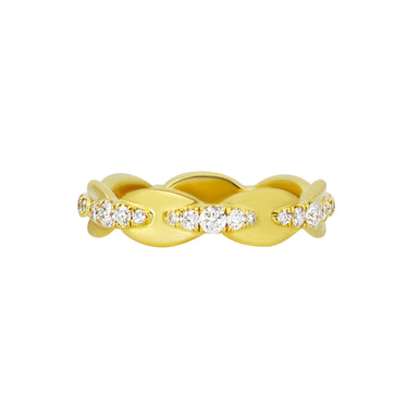 18K Yellow Gold Tdw. 0.55ct Diamond Ring - 20729417 - H&H Jewellery Pty Ltd