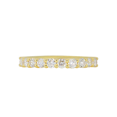18K Yellow Gold Tdw. 0.67ct Diamond Band Ring - 20729387 - H&H Jewellery Pty Ltd