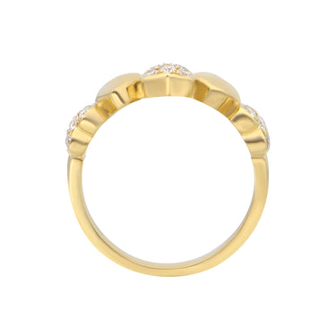 18K Yellow Gold Tdw. 0.34ct Diamond Ring - 20729684 - H&H Jewellery Pty Ltd