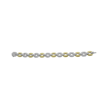 18K White and Yellow Gold Tdw. 6.23CT Diamond Bracelet  | Diamond Tennis Bracelet Melbourne | Diamond Tennis Bracelet Australia | H&H Jewellery