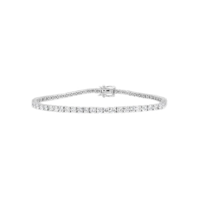 18K White Gold Tdw. 5.00CT Diamond Tennis Bracelet - 20730178 - H&H Jewellery Pty Ltd