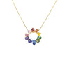 18K Yellow Gold Multicolour Sapphire Pendant  | Sapphire Necklaces & Pendants Melbourne | Sapphire Necklaces & Pendants Australia | H&H Jewellery