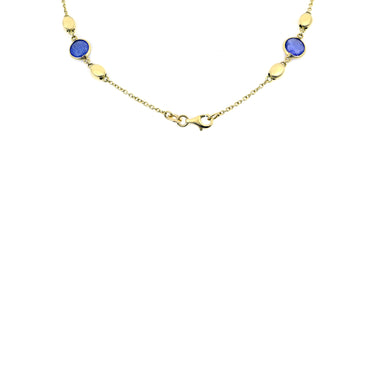 18K Yellow Gold Tanzanite Necklace - 20724764 - H&H Jewellery Pty Ltd