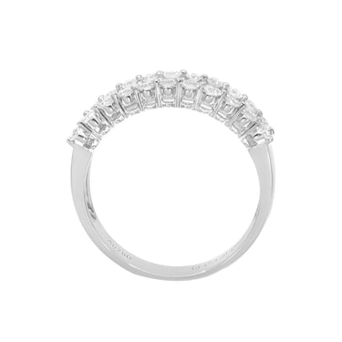 18K White Gold With Diamond Band Ring | White Gold Jewellery Melbourne | White Gold Jewellery Australia | H&H Jewellery