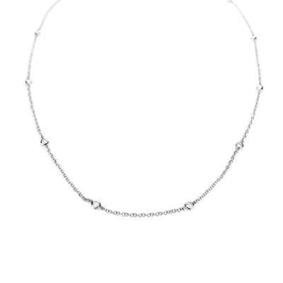 18K White Gold Tdw. 0.38ct Diamond Chain Necklace - 20727802 - H&H Jewellery Pty Ltd