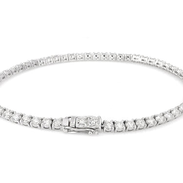 18K White Gold Tdw. 4.05ct Diamond Tennis Bracelet  | Diamond Tennis Bracelet Melbourne | Diamond Tennis Bracelet Australia | H&H Jewellery