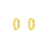 9K Yellow Gold Faceted Hoop Earrings - 1.51.3044 - H&H Jewellery Pty Ltd