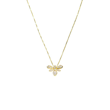 18K Yellow Gold Tdw. 0.41ct Diamond Bee Pendant - 20727642 - H&H Jewellery Pty Ltd