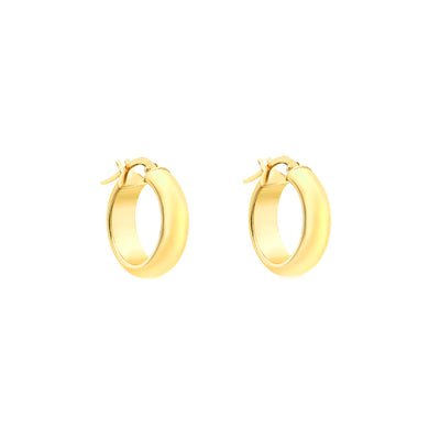 9K Yellow Gold Round Hoop Earrings | Gold Hoop Earrings Melbourne | Gold Hoop Earrings Australia | H&H Jewellery 