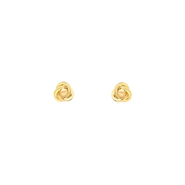 9K Yellow Gold Knot Ball Stud Earrings | Gold Earrings Melbourne | Gold Earrings Australia | H&H Jewellery
