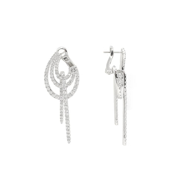 18K White Gold Tdw. 4.20ct Diamond Earring - 20734190 - H&H Jewellery Pty Ltd