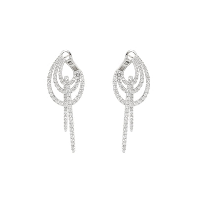 18K White Gold Tdw. 4.20ct Diamond Earring - 20734190 - H&H Jewellery Pty Ltd