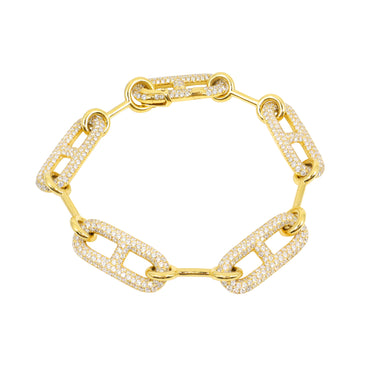 18K Yellow Gold Tdw 4.62ct Bracelet | Gold and Diamond Bracelet Melbourne | Gold and Diamond Bracelet Australia | H&H Jewellery