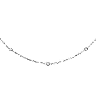 18K White Gold Tdw. 0.38ct Diamond Chain Necklace - 20727802 - H&H Jewellery Pty Ltd