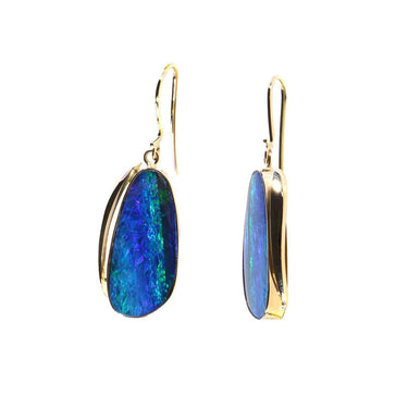 9K Yellow Gold 11.5ct Australian Opal Earring | Opal Jewellery Australia | Opal Earrings Melbourne | Opal Earrings Australia | H&H Jewellery