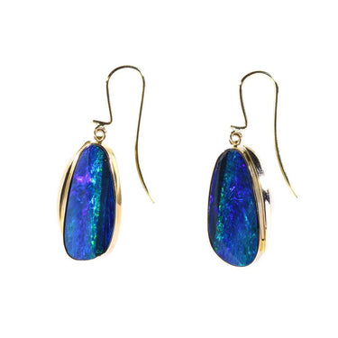 9K Yellow Gold 11.5ct Australian Opal Earring | Opal Jewellery Australia | Opal Earrings Melbourne | Opal Earrings Australia | H&H Jewellery