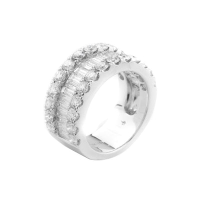 18k White Gold Tdw. 3.50ct Diamond Ring - 20516352 - H&H Jewellery Pty Ltd