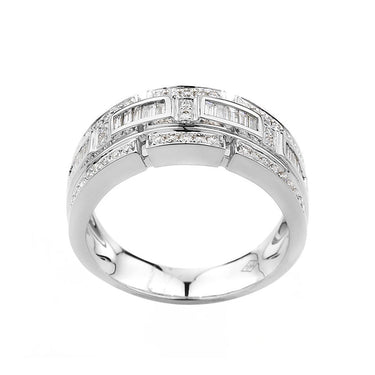 18K White Gold Tdw. 0.50CT Diamond Ring  - 20517175 - H&H Jewellery Pty Ltd