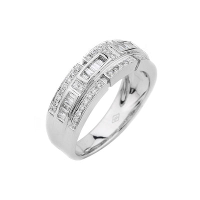 18K White Gold Tdw. 0.50CT Diamond Ring  - 20517175 - H&H Jewellery Pty Ltd
