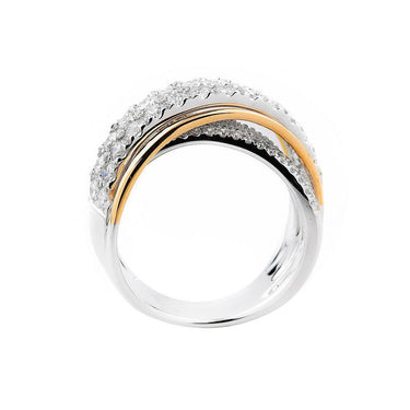 18k White, Yellow & Rose Gold Tdw. 2.15ct Diamond Ring | Diamond Engagement Rings Melbourne | Diamond Wedding Rings Melbourne | H&H Jewellery 