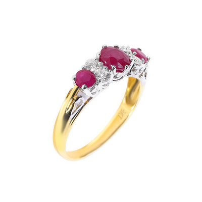 18K Gold 1.30ct Ruby & Diamond Ring - 20527617 - H&H Jewellery Pty Ltd