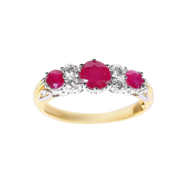 18K Gold 1.30ct Ruby & Diamond Ring - 20527617 - H&H Jewellery Pty Ltd