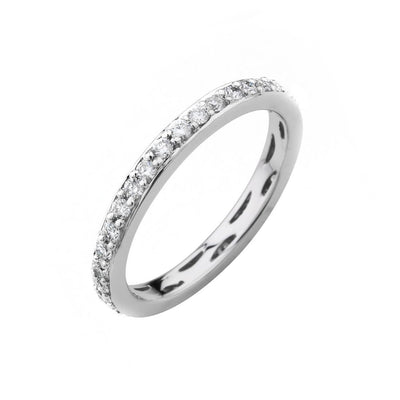 18k White Gold Tdw. 0.60ct Diamond All Around Eternity Ring - 20533625 - H&H Jewellery Pty Ltd