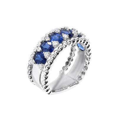 18K Gold 2.69ct Sapphire & Diamond Ring - 20548971 - H&H Jewellery Pty Ltd