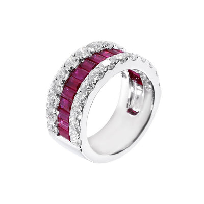 18K Gold 3.20ct Ruby & Diamond Ring - 20551933 - H&H Jewellery Pty Ltd