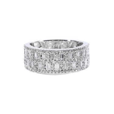 18K White Gold Tdw. 0.70ct Diamond Ring - 20558475 - H&H Jewellery Pty Ltd